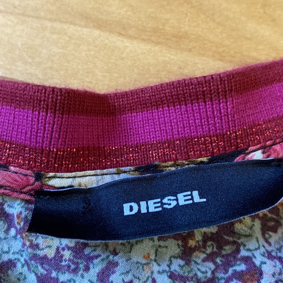 Diesel floral flutter sleeved and lace trimmed tank top, Women’s S/M - Picture 4 of 7